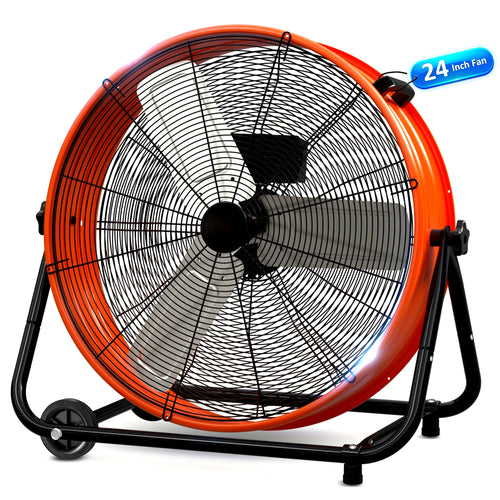 Industrial Drum Fan - 24/30" High Velocity Floor Fan