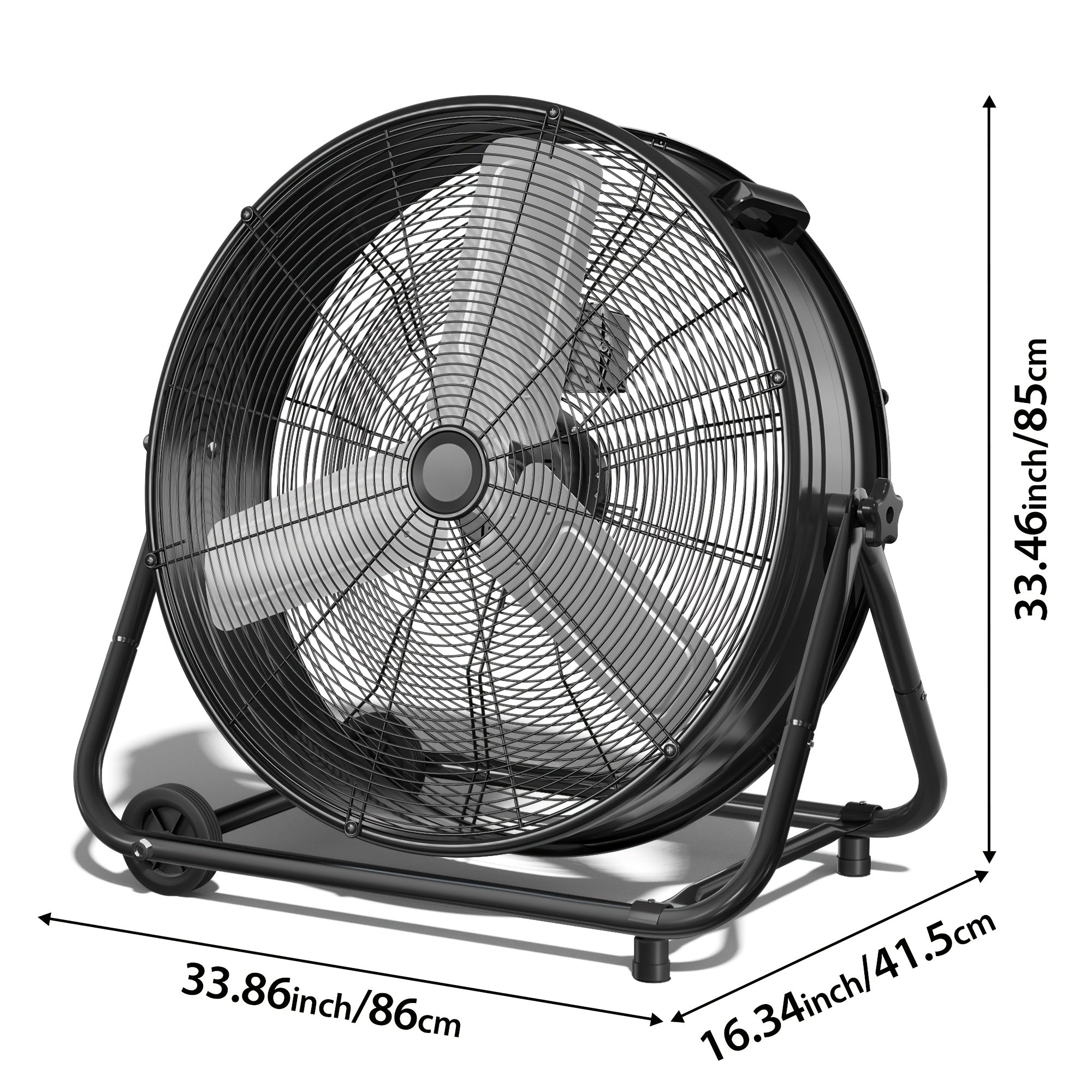 Industrial Drum Fan - 24/30" High Velocity Floor Fan